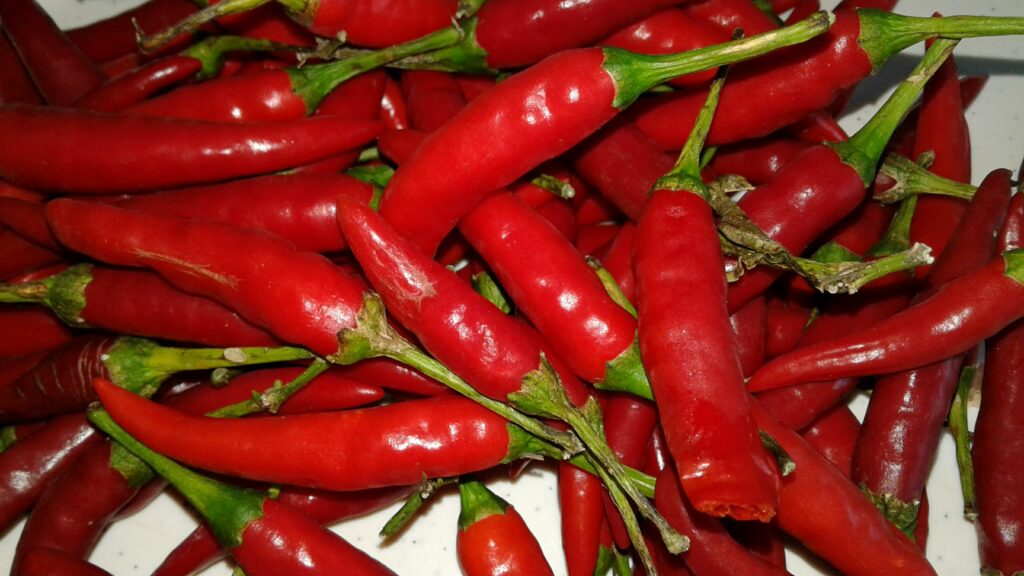 Sweet Chilli Sauce with fresh chillies